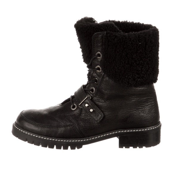 Stuart Weitzman Shoes - Stuart Weitzman Leather Combat Boots